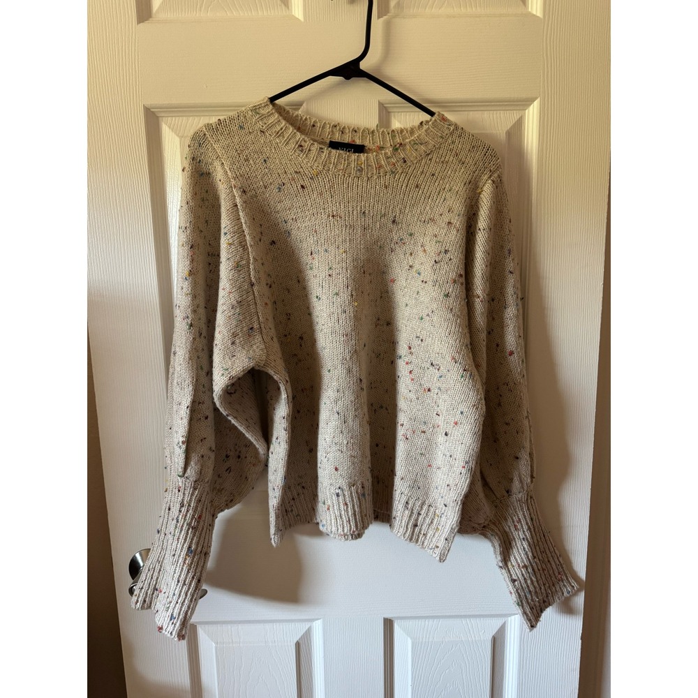 VICI Multicolor Speckled Knit‎ Sweater Long Sleeve Crew Neck Women's Large